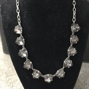Stella & Dot Somerville smoky silver necklace